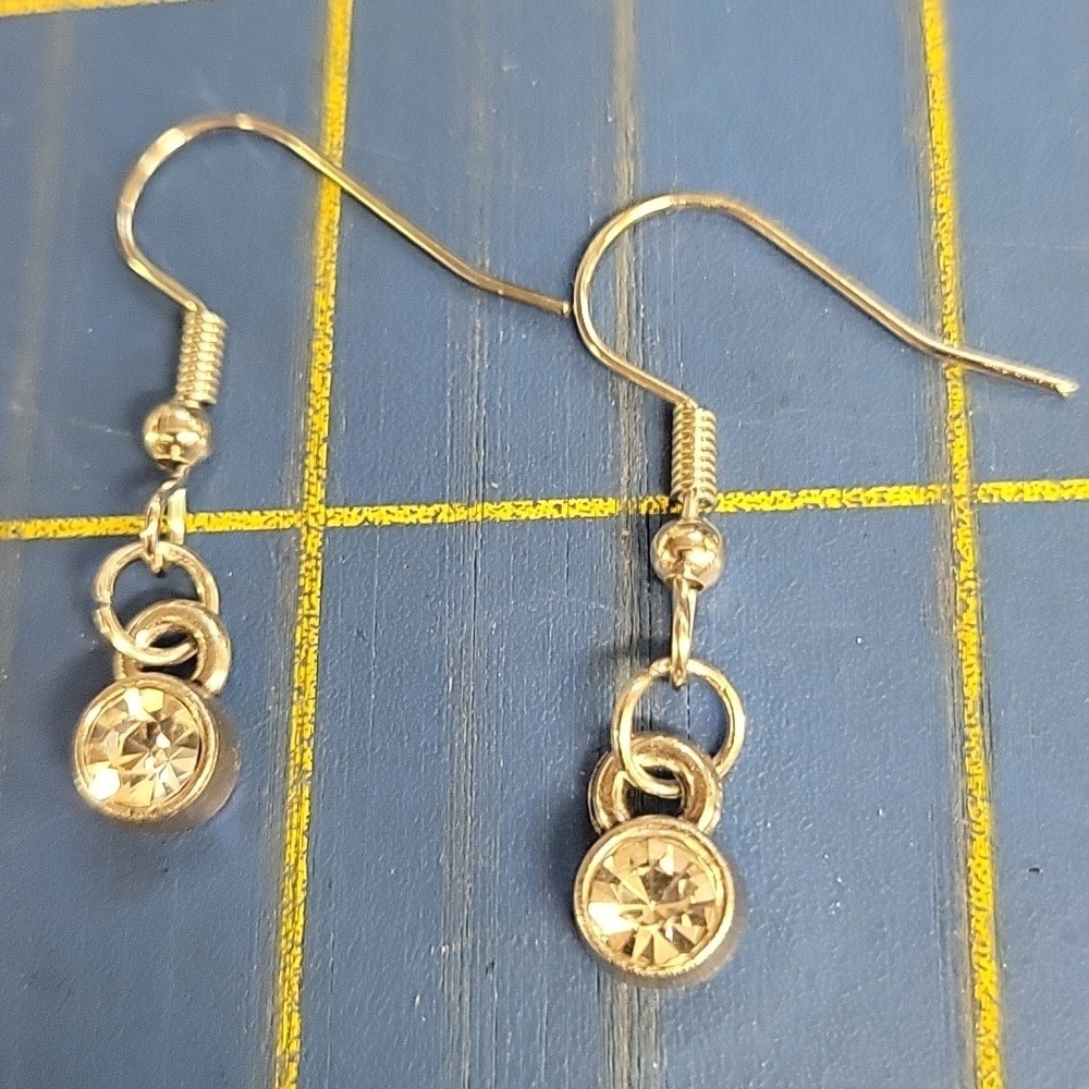 Diamond Faux Dangle Earrings